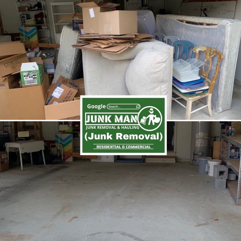 Junkman junk removal and hauling provides all kinds of junk removal for garage cleanouts in Kennesaw GA for the best prices.