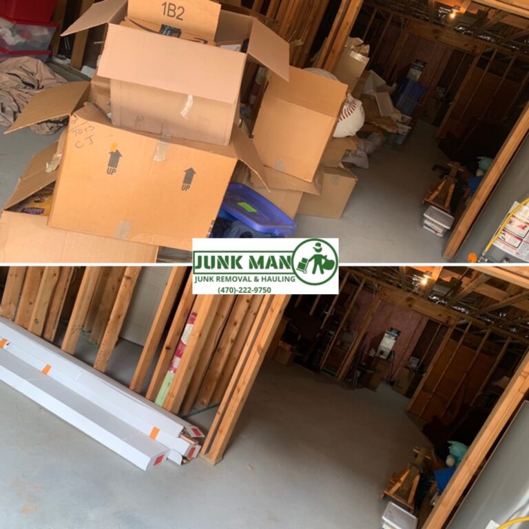 Basement clean out in Kennesaw GA by junk man junk removal and hauling