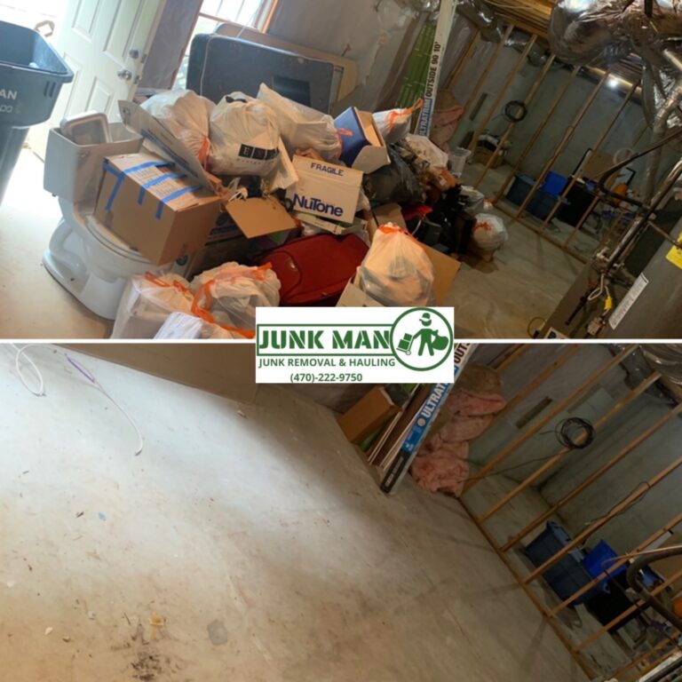 Full basement clean outs in Kennesaw GA by Junk Man Junk removal and hauling