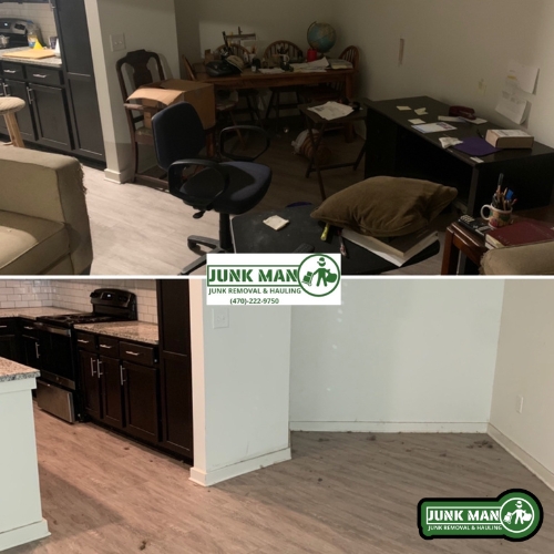 Full apartment clean out in Kennesaw by Junk Man Junk removal and hauling