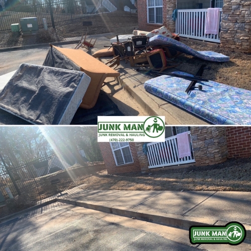 Tenant eviction apartment clean outs in Kennesaw by junk man Junk removal and hauling