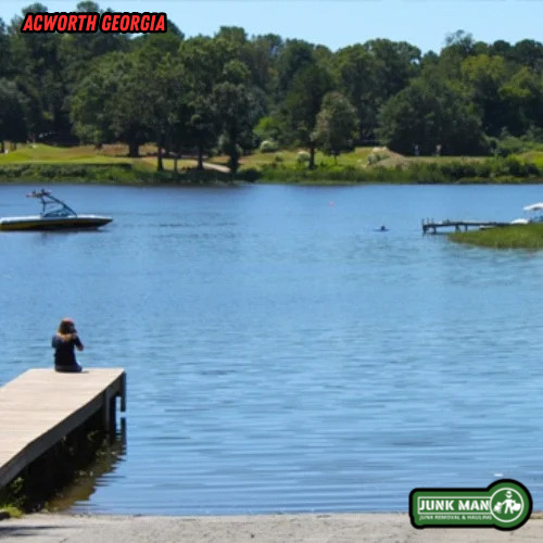 Junk man Junk Removal and Hauling Proudly serving Lake Acworth in Acworth Georgia with residential junk removal hauling clean outs and debris removal services
