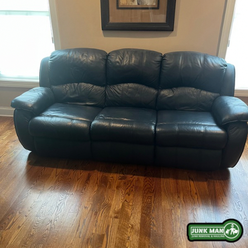 Couch donation pickup in Kennesaw GA with sofa removal service by Junkman Junk removal and hauling